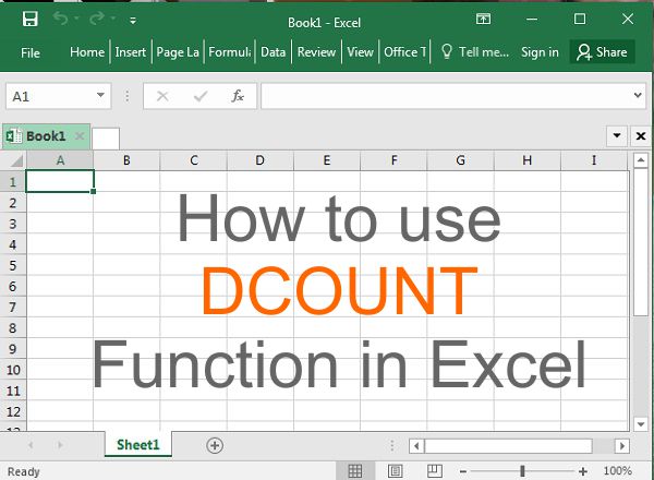 DCOUNT Function how to use dcount function