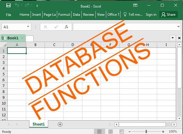 DATABASE Functions how to use database functions