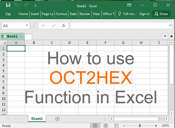 OCT2HEX Function how to use oct2hex function in excel