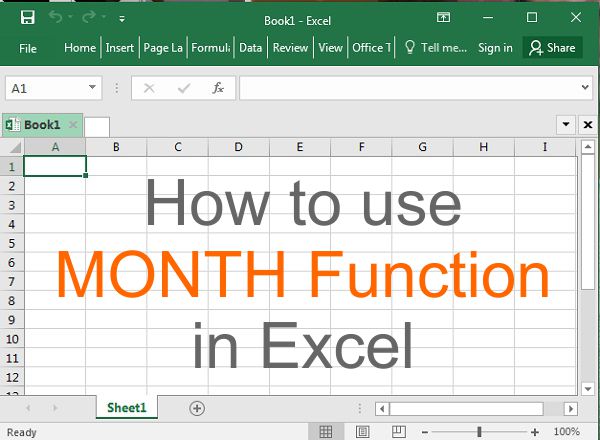 how to use month function how to use month function